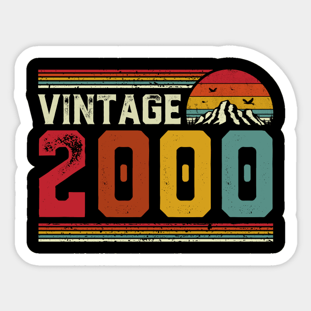 Vintage 2000 Birthday Gift Retro Style Sticker by Foatui